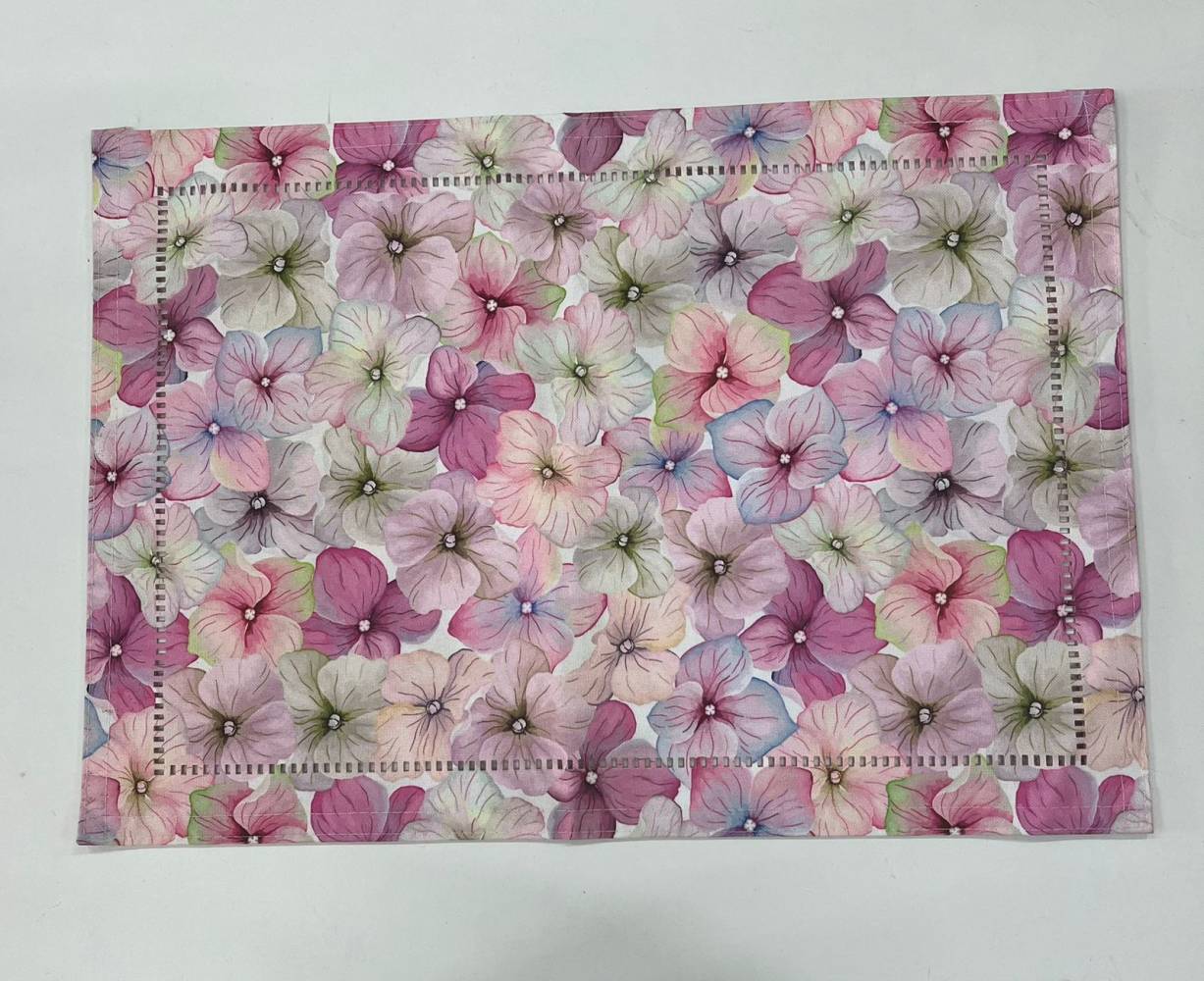 Jogo americano retangular glamour rosa giardino 