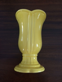 Vaso de Porcelana Amarelo Médio