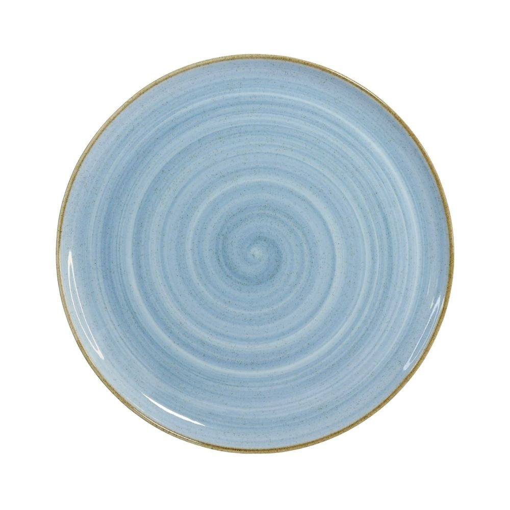 Prato de mesa azul artisan