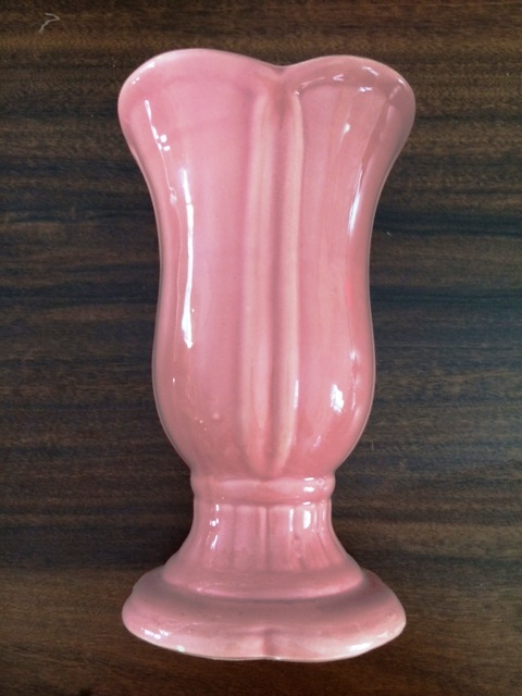 Vaso de Porcelana Rosa Seco Médio