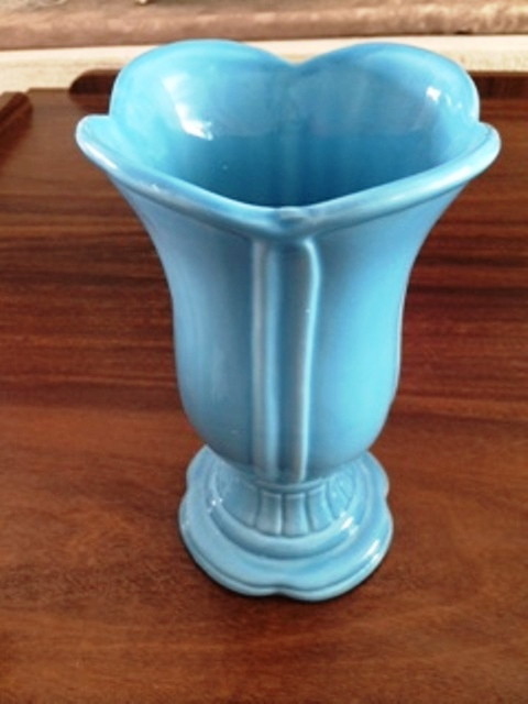 Vaso de Porcelana Azul Médio