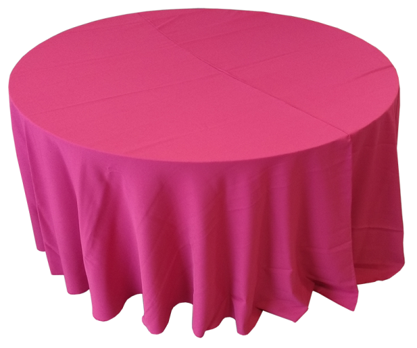Toalha Redonda de 10 Lugares Rosa Pink