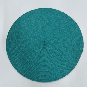 JOGO AMERICANO DE FIBRA  REDONDO AZUL TIFFANY ESCURO