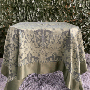 TOALHAS QUADRADAS BARRADAS VERDE MUSGO ESTAMPADA 1,80MTS