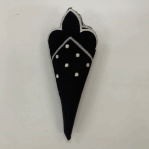 GUARDANAPO  PRETO DARK  C/ POÁ BRANCO/35X35