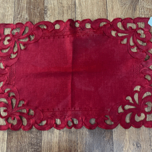 JOGO AMERICANO RICHILIE LACA VERMELHO RETANG/35X50