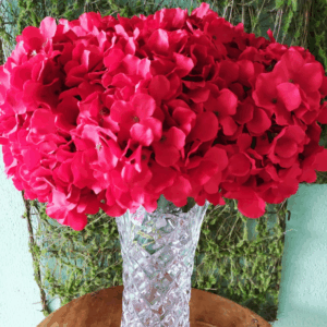 BUQUE HORTENCIA VERMELHA 40 CM