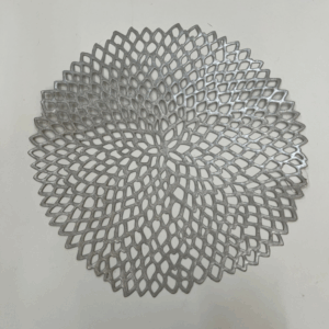 JOGO AMERICANO REDONDO PRATA TRANCADO 38 CM