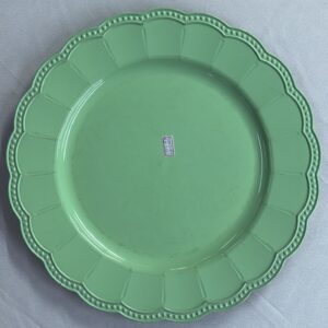 SOUSPLAT VERDE BEBÊ C/BORDA BOLINHA POLIPROPILENO 33 CM