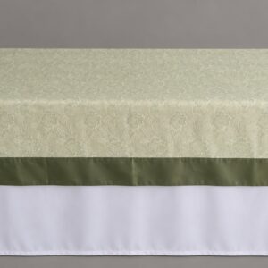TOALHA DE BANQUETE COBRE MANCHA VERDE AZEITONA BARRADA
