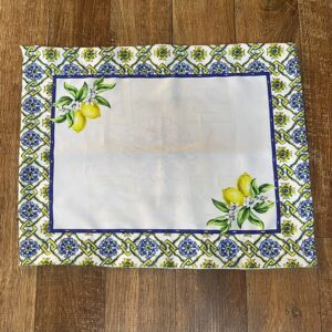 JOGO AMERICANO RETANGULAR LIMÃO SICILIANO 45X35