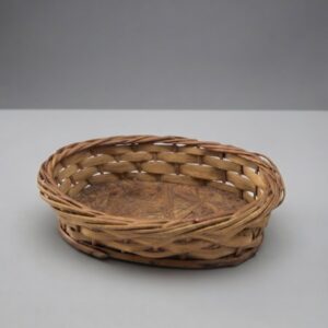 CESTA DE VIME OVAL DE VIME RASA CLARA PQ 20CM DIAM