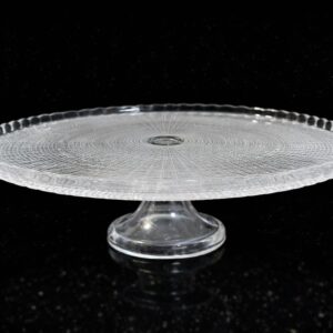 PECA CRISTAL COD 51  SUPORTE REDONDO DE VIDRO COM BORDA C/ PE