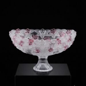 PECA CRISTAL COD 38  FLORAL ROSA COM PE