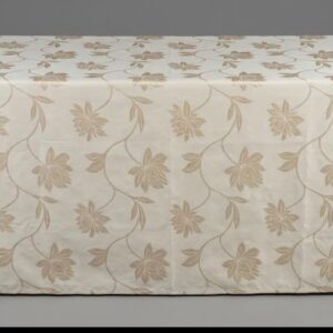 TOALHA BANQUETE BEGE FLORAL