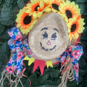 CHAPÉU DE PALHA ROSTO GIRASOL