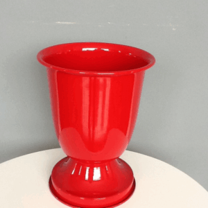 VASO METAL TULIPA VERMELHO PEQUENO