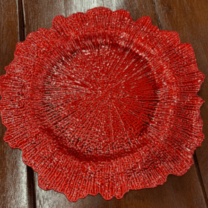 SOUSPLAT VERMELHO RECORTADO POLIPROPILENO 33 CM