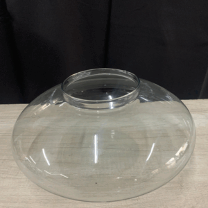 VASO DISCO DE VIDRO ( DIAM BOCA 14/ DIAM VASO 35 / ALT 17