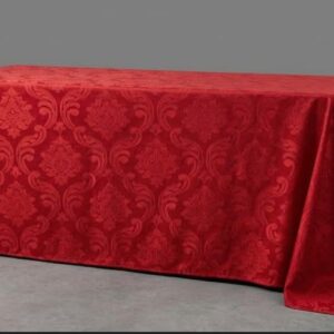 TOALHA BANQUETE VERMELHA ARABESCO