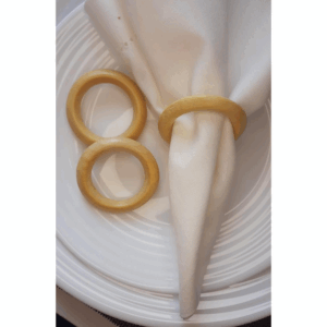 PORTA GUARDANAPO ANEL MADEIRA CLARO