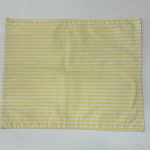 JOGO AMERICANO RETANGULAR LISTRADO AMARELO BEBE 35X45