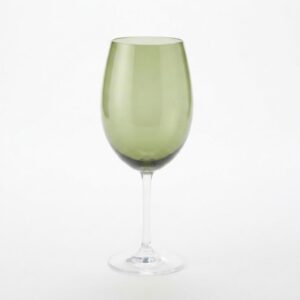 TACA AGUA BOHEMIA CRISTAL VERDE MUSGO 580 ML