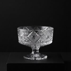 PECA CRISTAL COD 57 TAÇA DECORADA COM PÉ 12 DIAM/11 ALT