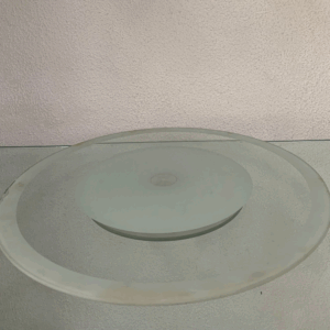 SUPORTE REDONDO GIRATORIO COM LISTRA BRANCO