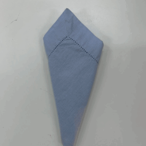 GUARDANAPO AZUL BEBÊ AJOUR 40x40