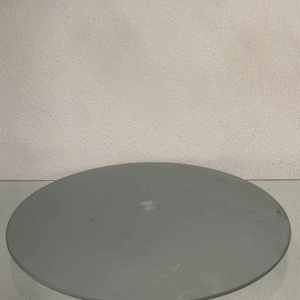 SUPORTE REDONDO GIRATORIO PRATA MD 35 CM