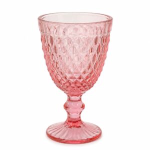 TACA BICO ABACAXI ROSA QUARTZO 320 ML
