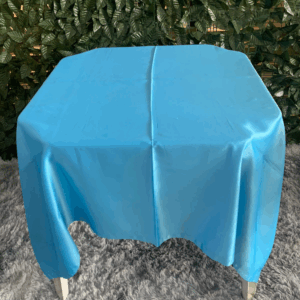 TOALHA QUADRADA 1,50MTS AZUL TURQUESA CETIM