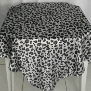 TOALHA QUADRADA 1,50MTS ONCA PRATA