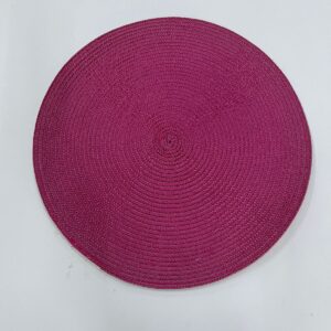 JOGO AMERICANO DE FIBRA REDONDO ROSA PINK