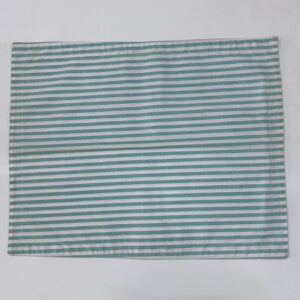 JOGO AMERICANO RETANGULAR LISTRADO VERDE  BEBE 35X45