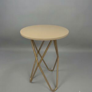 MESA ESTRELA MDF FENDI C/PE DOURADO MD 45X63