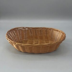 CESTA OVAL MARFIM ESCURA SITENTICA PQ 25X15