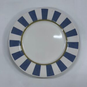 PRATO DE SOBREMESA AZUL BEBE LISTRADO