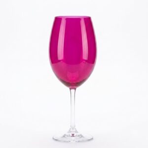 TAÇA AGUA BOHEMIA CRISTAL ROSA PINK 580 ML
