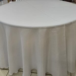 TOALHA REDONDA BRANCA LINHÃO 6/10 LUG 2,80 MTS