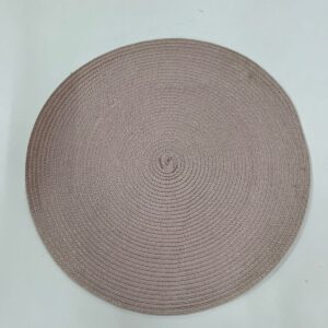 JOGO AMERICANO DE FIBRA REDONDO ROSA SECO