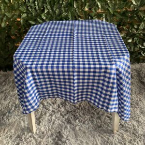 TOALHA QUADRADA 1,50MTS XADREZ AZUL