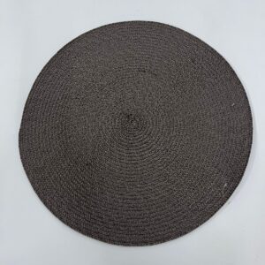 JOGO AMERICANO DE FIBRA REDONDO MARROM