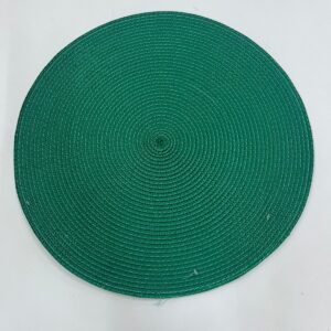 JOGO AMERICANO DE FIBRA REDONDO VERDE BANDEIRA