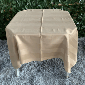 TOALHA QUADRADA 1,50MTS BEGE LISTRADA