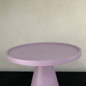 SUPORTE REDONDO MDF C/PÉ METAL LAVANDA PQ 22X15