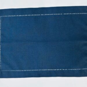 JOGO AMERICANO RETANGULAR  AJOUR NAVY AZUL MARINHO /35X50