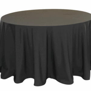 TOALHA REDONDA PRETA OXFORD 6/10 LUGARES 2,80 MTS