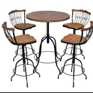 MESA BISTRO RUSTICO REGULAVEL E DESMONTAVEL /70 DIAMETRO